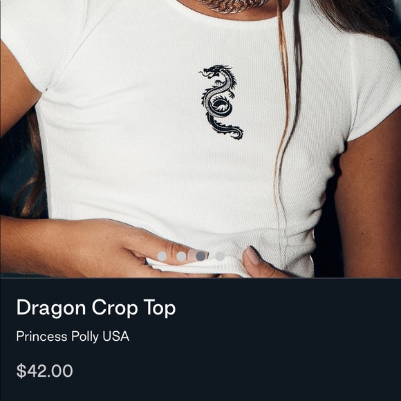 PRINCESS POLLY DRAGON CROP TOP - Picture 5 of 6